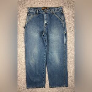 Levi's Silvertab Jeans Mens 33 x 32 Carpenter Baggy Cotton Light Utility Work